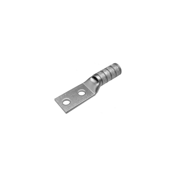 Burndy 2 HOLE LUG LONG BRL 500 KCMIL, 1/2" BOLT 1-3/4" CNTR, INSP HOLE YAZ382NTCFX